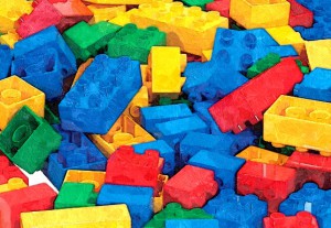 Lego Blocks Oil Painting